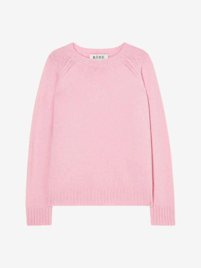 Rohe-Wool Cashmere Sweater - Soft Pink-Sweaters-EU 34-Boboli-Vancouver-Canada