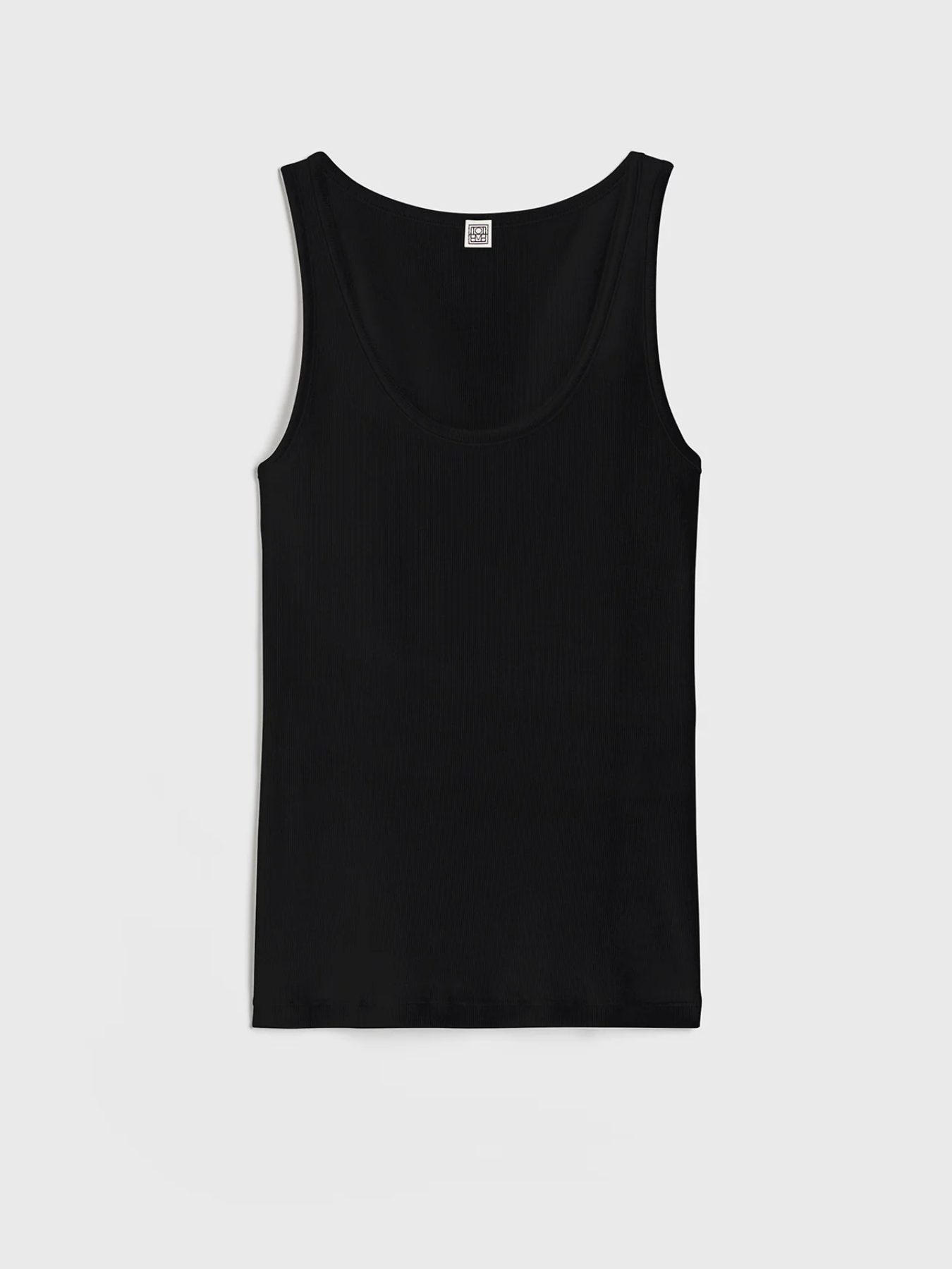 Totême-Classic Rib Tank - Black-Tanks-XXS-Boboli-Vancouver-Canada