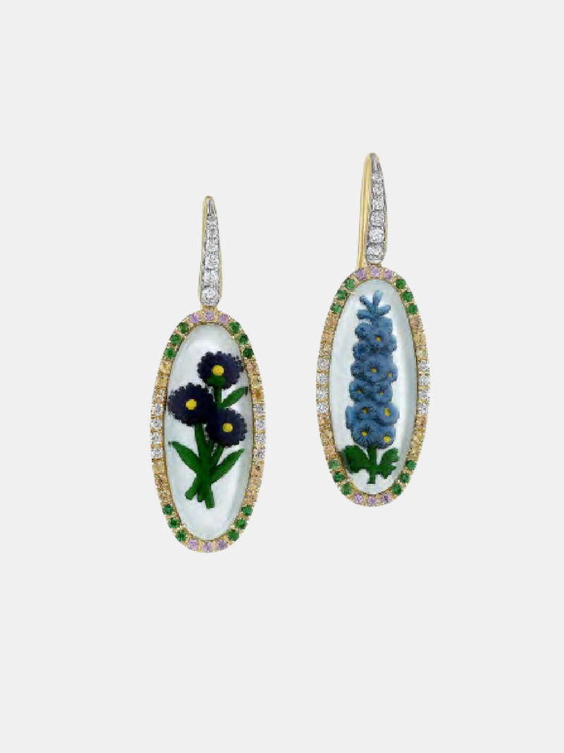 Francesca Villa-Gerbera Earrings-Jewellery-One Size-Boboli-Vancouver-Canada