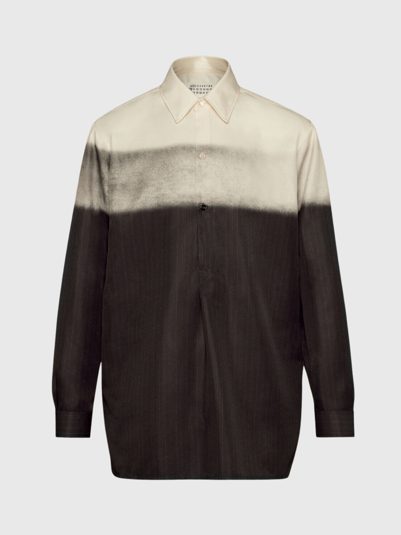 Maison Margiela-Trompe L'Oeil Pinstripe Shirt - Cream-Shirts-IT 38-Boboli-Vancouver-Canada