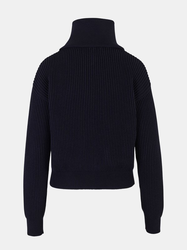 The Leandra Unisex Sweater - Navy Blue