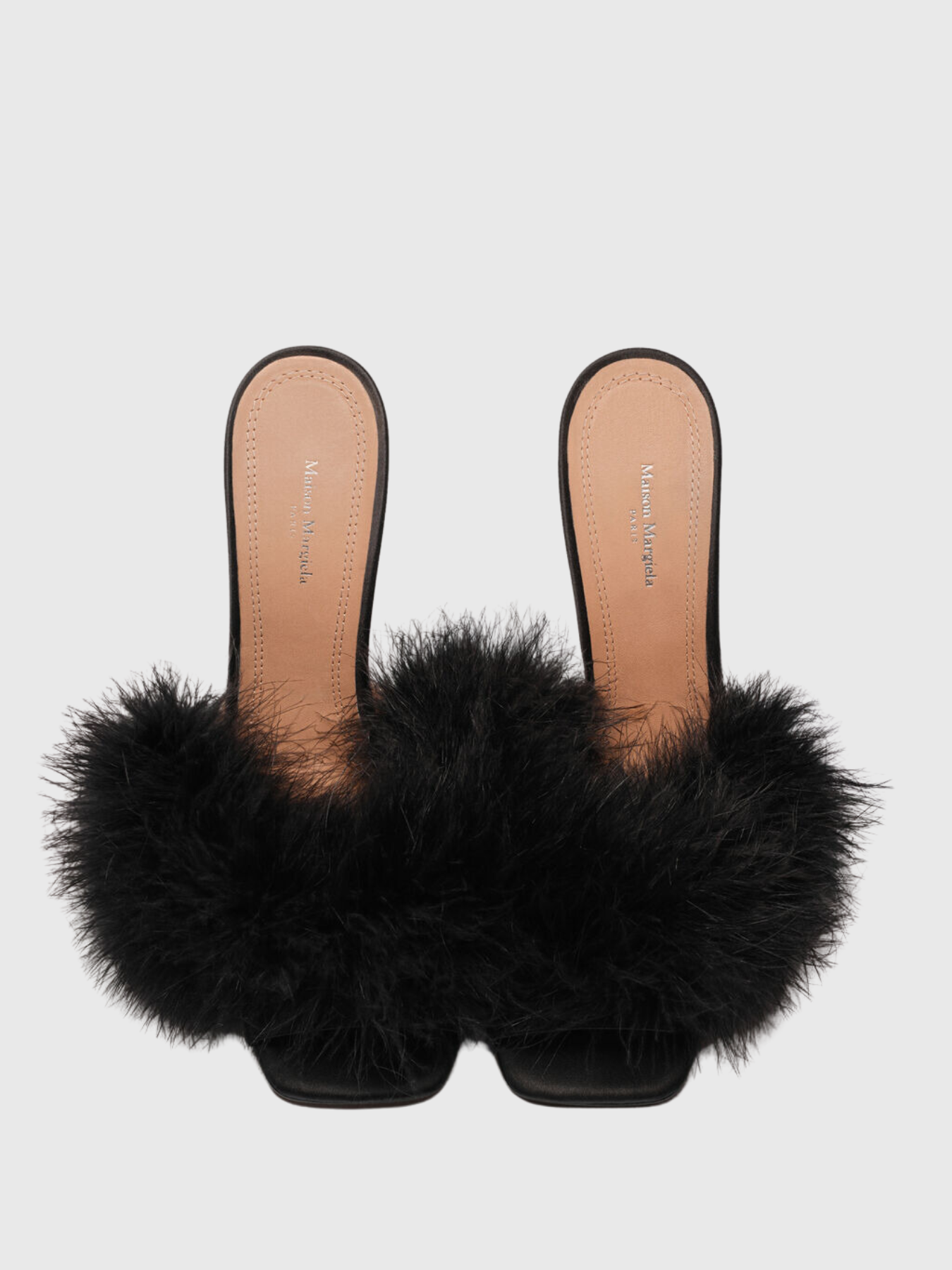 Maison Margiela-Feather Mule - Black-Shoes-Boboli-Vancouver-Canada