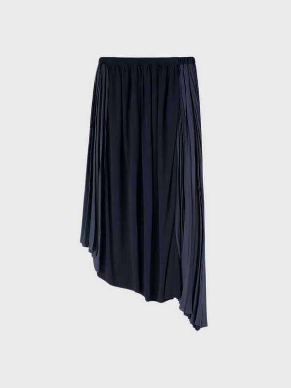 Jil Sander-Asymmetrical Skirt - Navy-Skirts-EU 34-Boboli-Vancouver-Canada