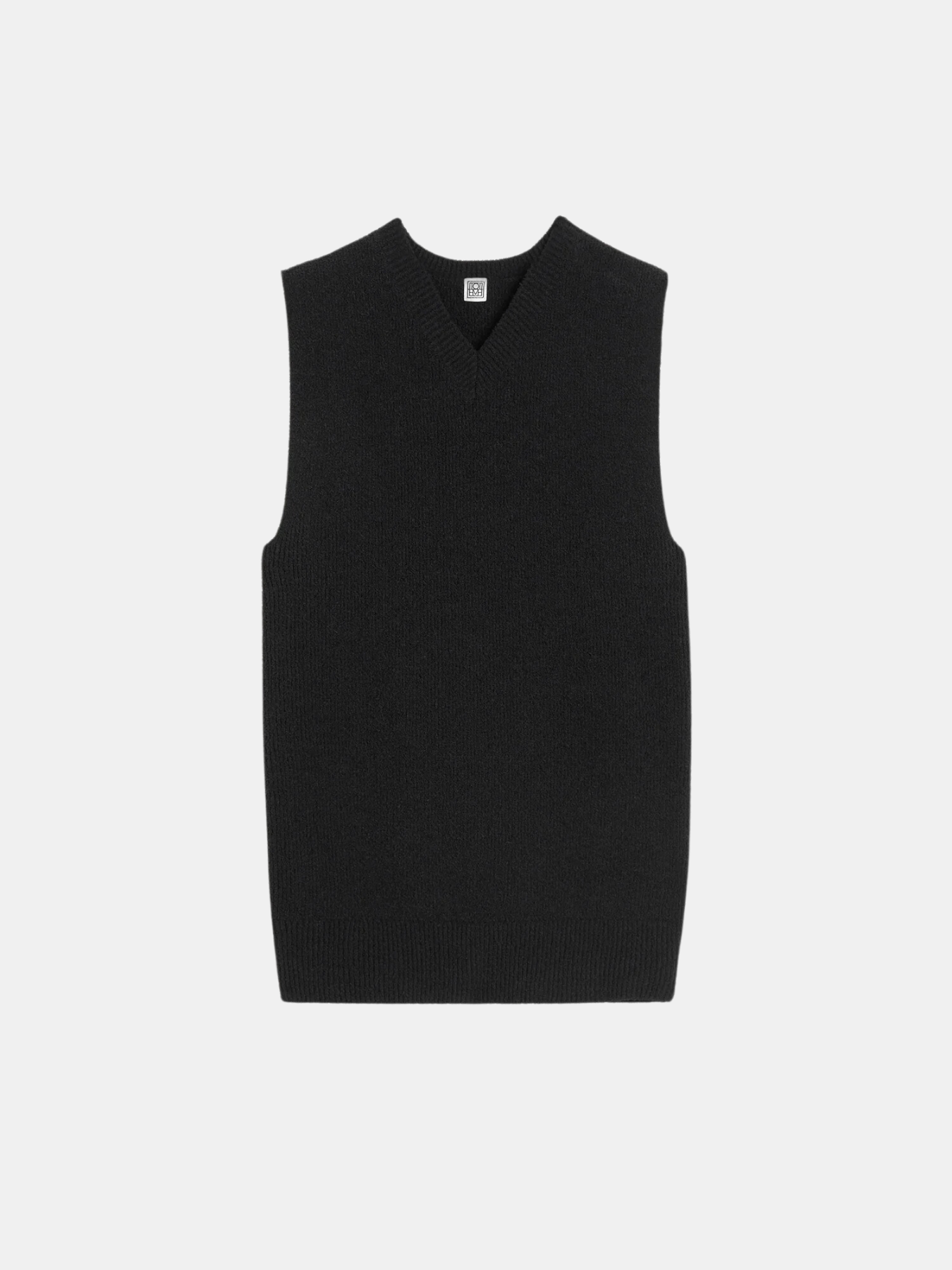 Totême-Sleeveless Terry Knit Top - Black-Tops-XS-Boboli-Vancouver-Canada