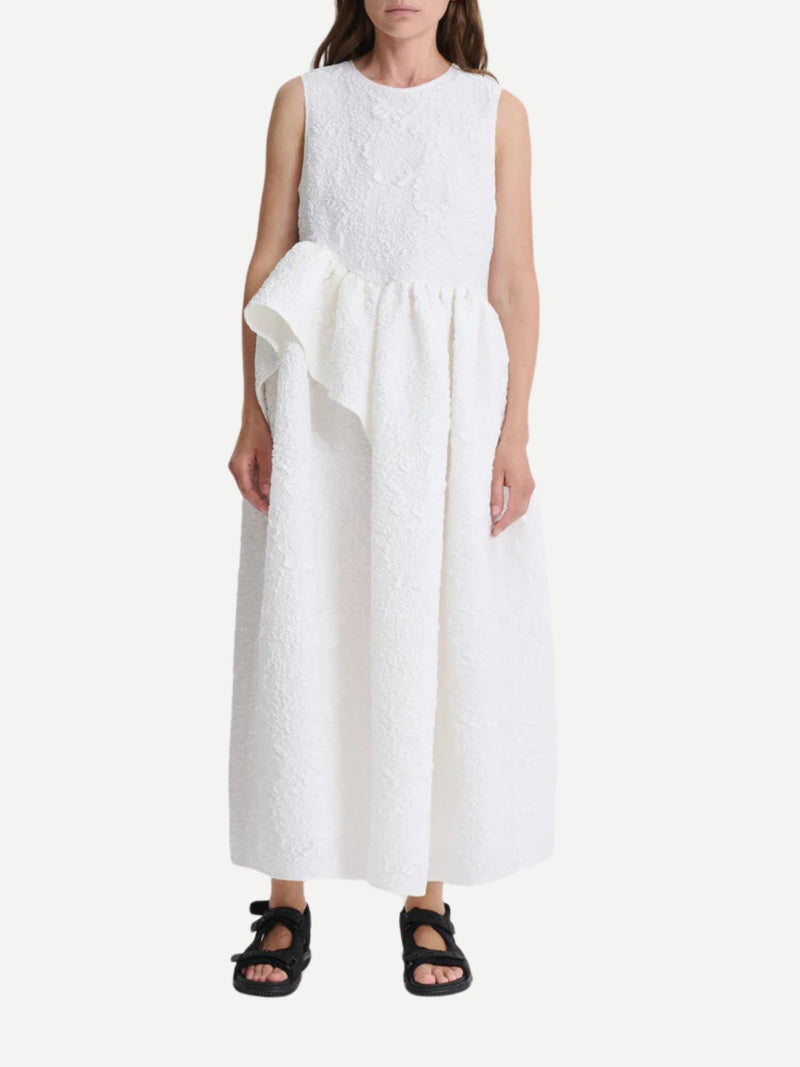 Cecilie Bahnsen-Ditte Dress - White-Dresses-UK 10-Boboli-Vancouver-Canada