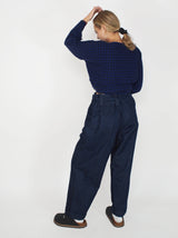 Daniela Gregis-Washed Operaio Pant - Navy Blue-Pants-One Size-Boboli-Vancouver-Canada