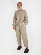 Dusan-Cashmere/Wool Pull on Pant - Almond-Pants-Boboli-Vancouver-Canada