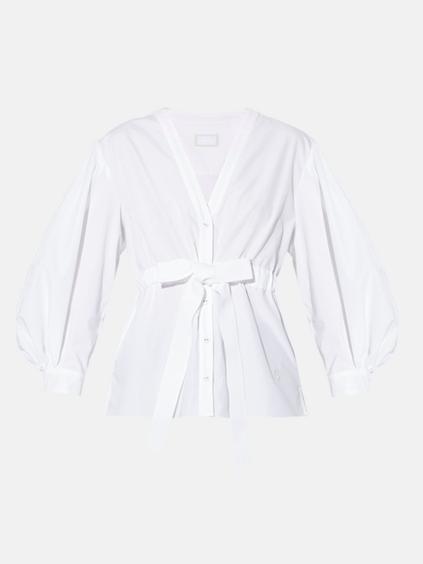 Erdem-3/4 Tux Length Sleeve Shirt - White-Shirts-Boboli-Vancouver-Canada