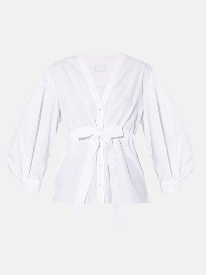 Erdem-3/4 Tux Length Sleeve Shirt - White-Shirts-Boboli-Vancouver-Canada