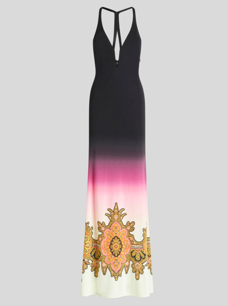 Etro-Colour Shaded Dress w/Paisley Print - Pink-Dresses-Boboli-Vancouver-Canada