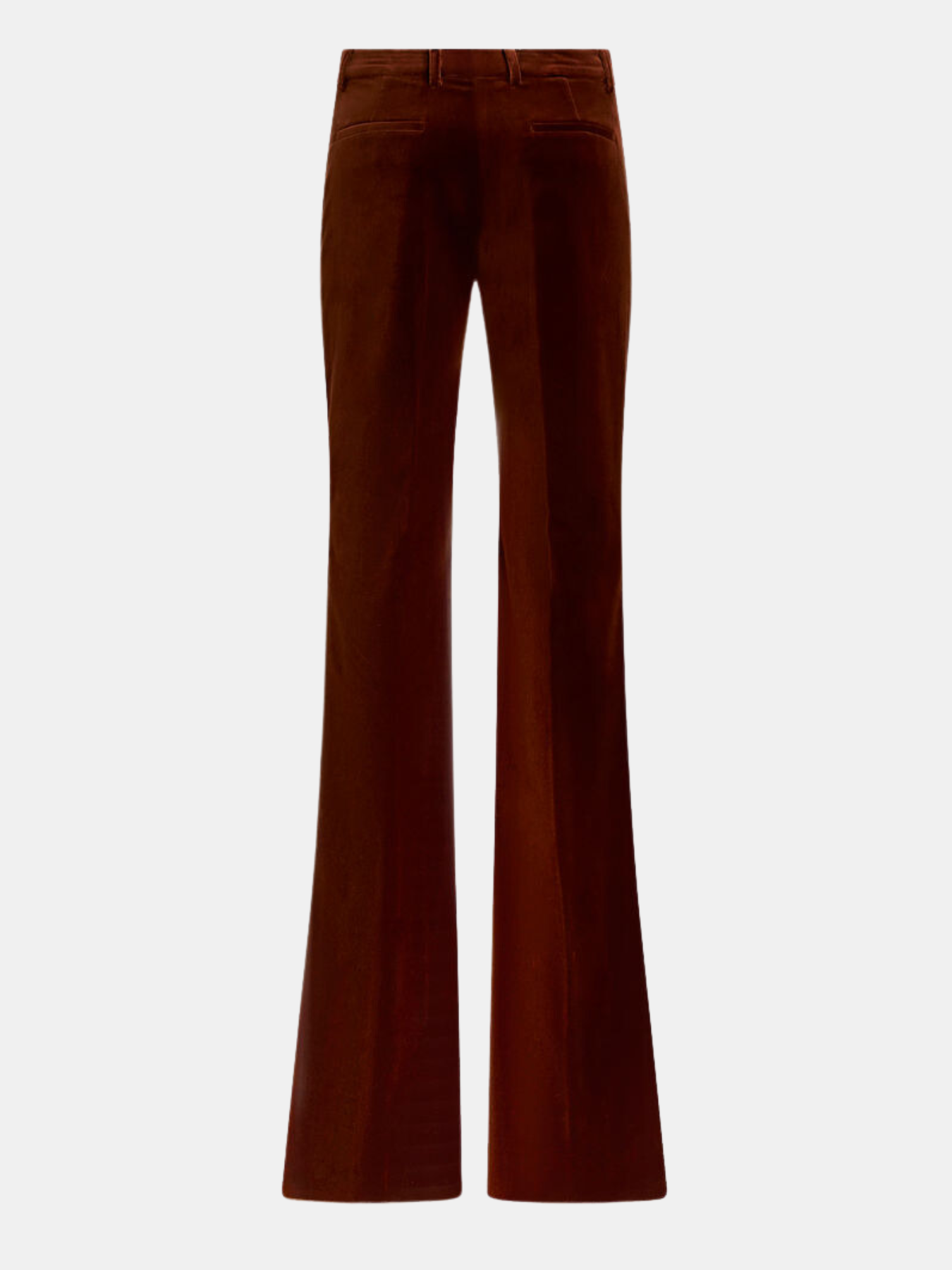 Etro-Flared Velvet Trousers - Rust-Pants-Boboli-Vancouver-Canada