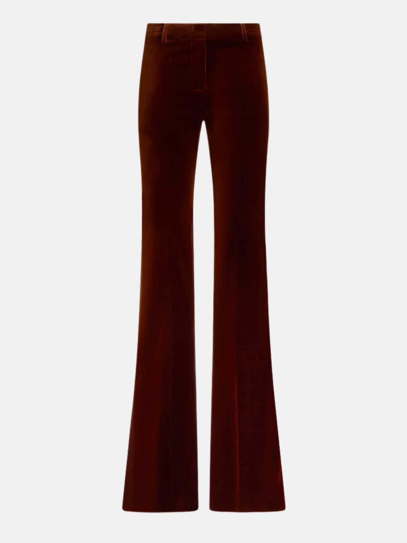 Etro-Flared Velvet Trousers - Rust-Pants-IT 40-Boboli-Vancouver-Canada