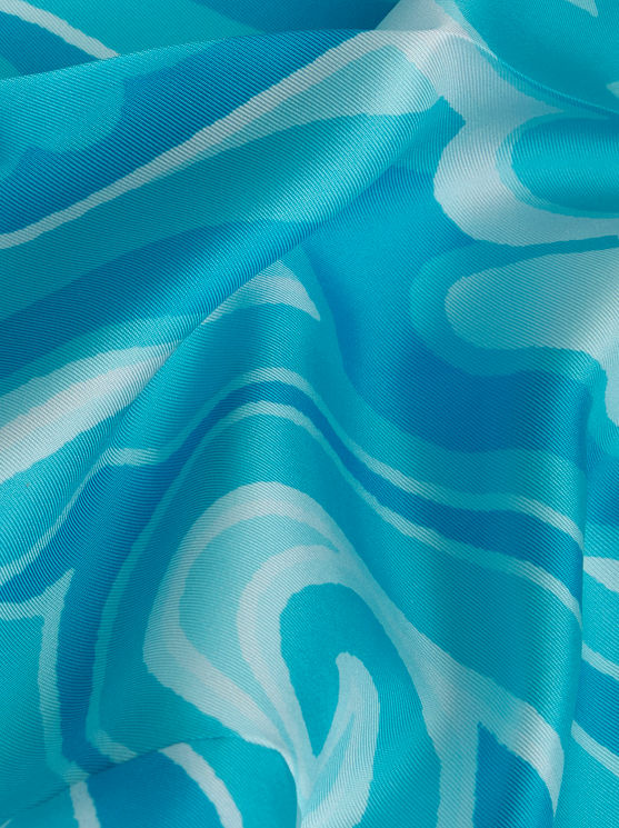 Etro-Paisley Pattern Silk Bermudas - Light Blue-Pants-Boboli-Vancouver-Canada