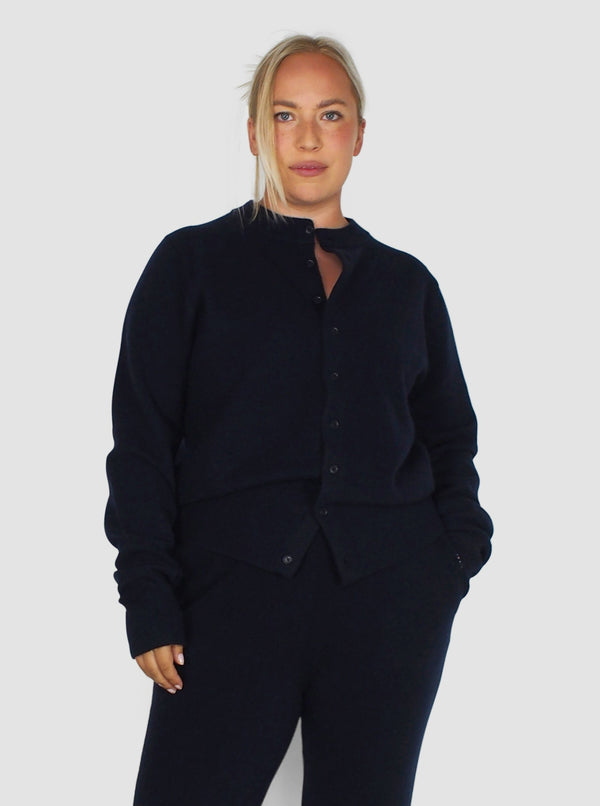 Extreme Cashmere-n°283 Be Game - Navy-Cardigans-One Size-Boboli-Vancouver-Canada