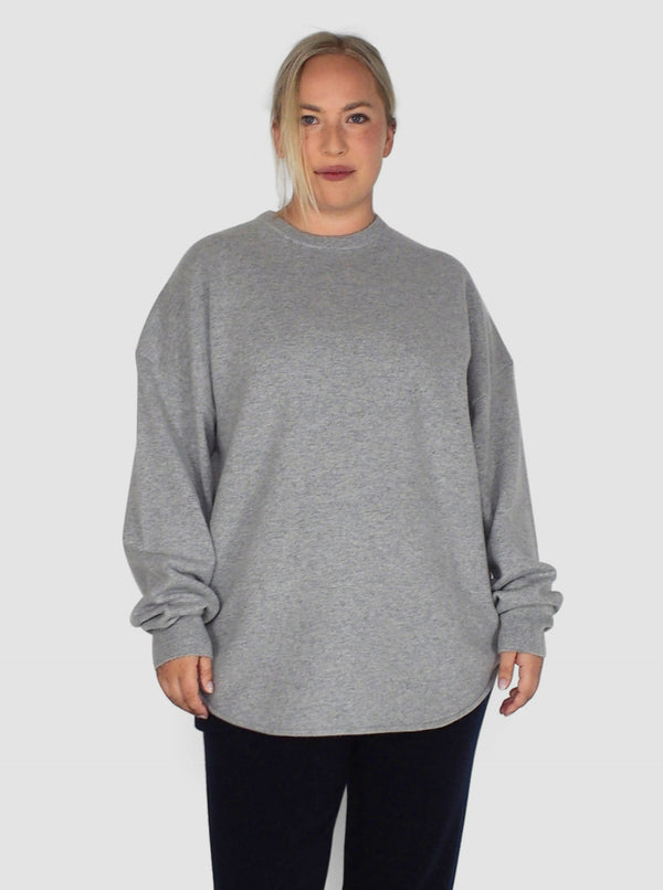 Extreme Cashmere-n°53 Crew Hop - Grey-Sweaters-One Size-Boboli-Vancouver-Canada