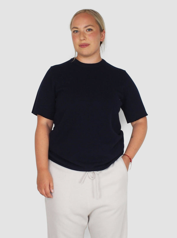 Extreme Cashmere-n°64 TShirt - Navy-Tops-One Size-Boboli-Vancouver-Canada