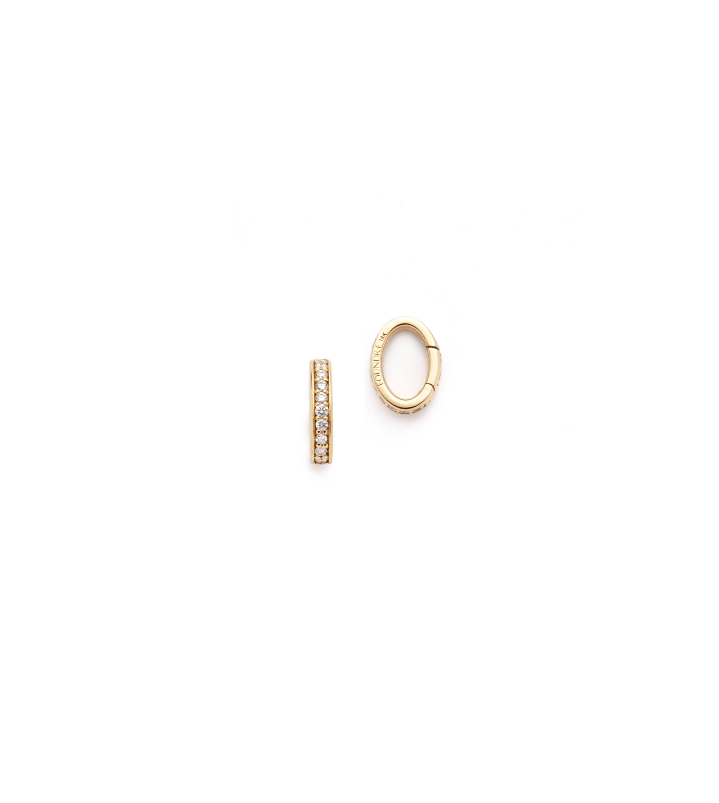 FD Jewellery-Pave Push Gate Annex Link (CL29)-FD Jewellery-Boboli-Vancouver-Canada