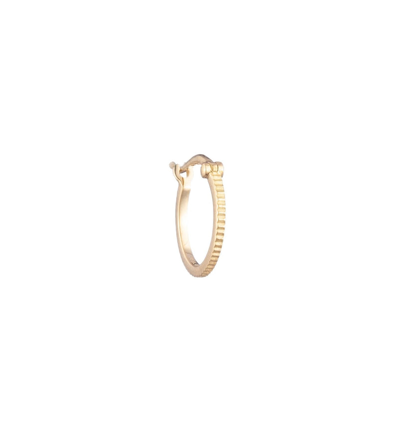 FD Jewellery-Small Textured Hoop (E42)-FD Jewellery-Boboli-Vancouver-Canada