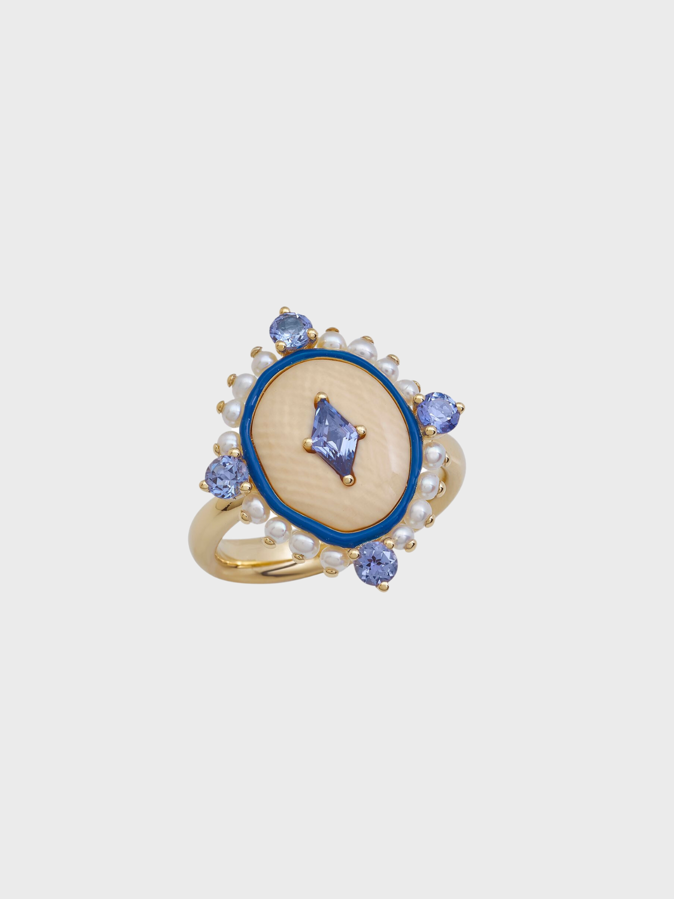 Francesca Villa-Blue Diamonds Ring-Jewellery-EU 53-Boboli-Vancouver-Canada