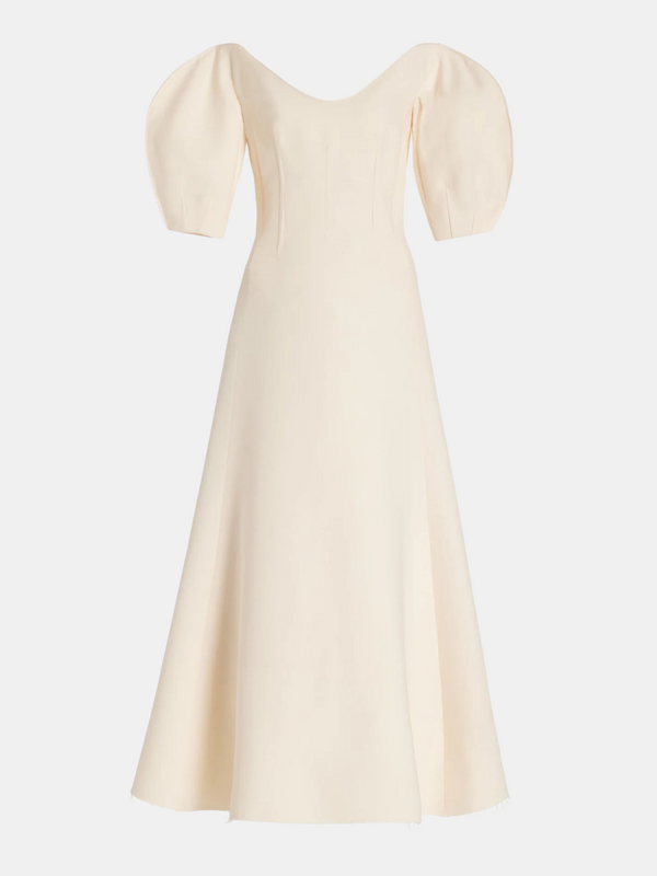 Gabriela Hearst-Buisier Dress - Ivory-Dresses-IT 38-Boboli-Vancouver-Canada