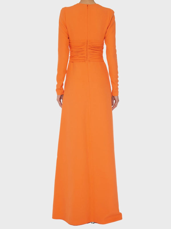 Giambattista Valli-Long Dress in Viscose - Peach-Dresses-44-Boboli-Vancouver-Canada