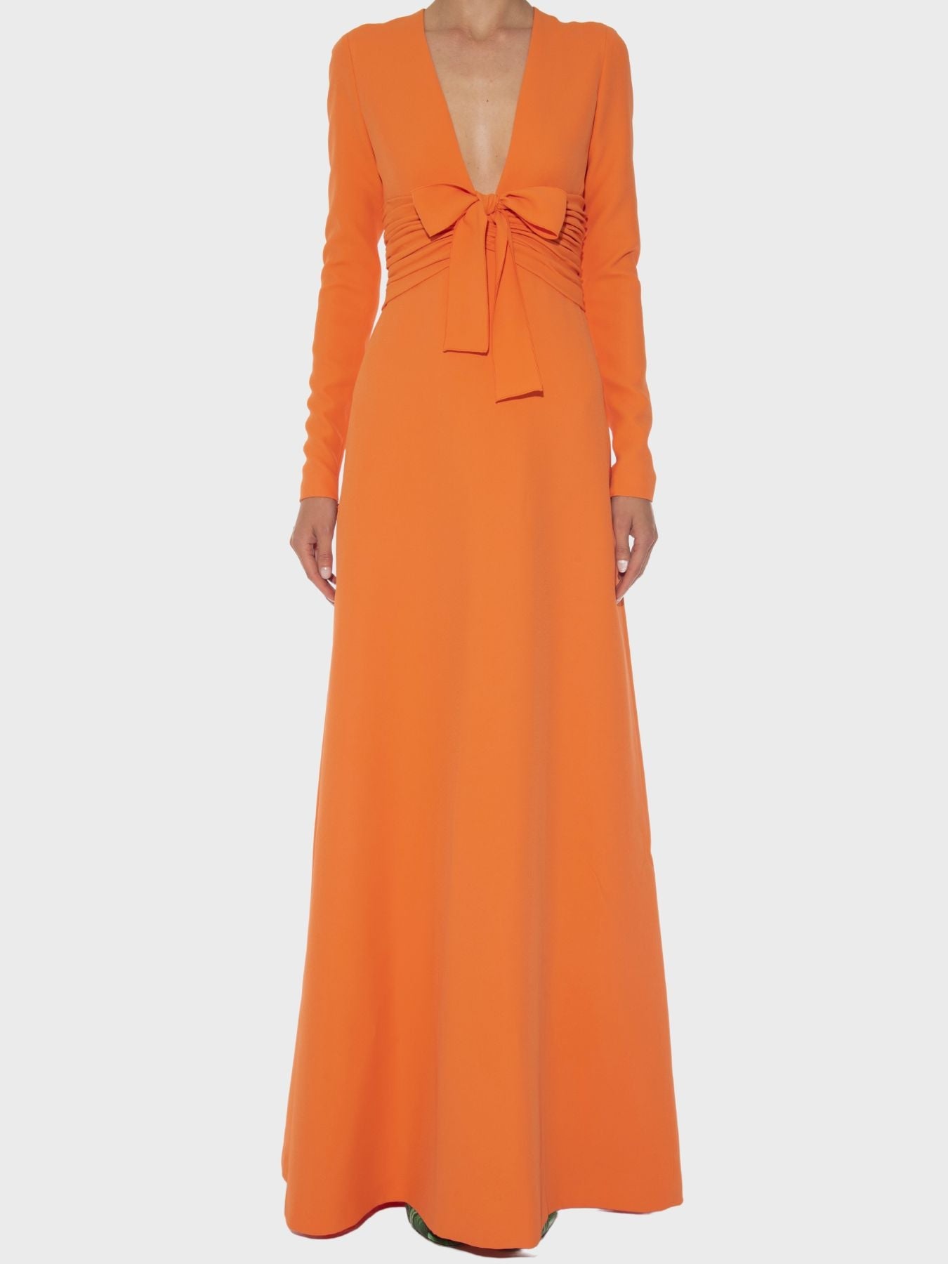 Giambattista Valli-Long Dress in Viscose - Peach-Dresses-44-Boboli-Vancouver-Canada