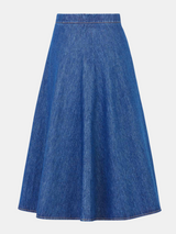 Giuliva Heritage-The Ada Skirt - Dark Blue-Skirts-Boboli-Vancouver-Canada