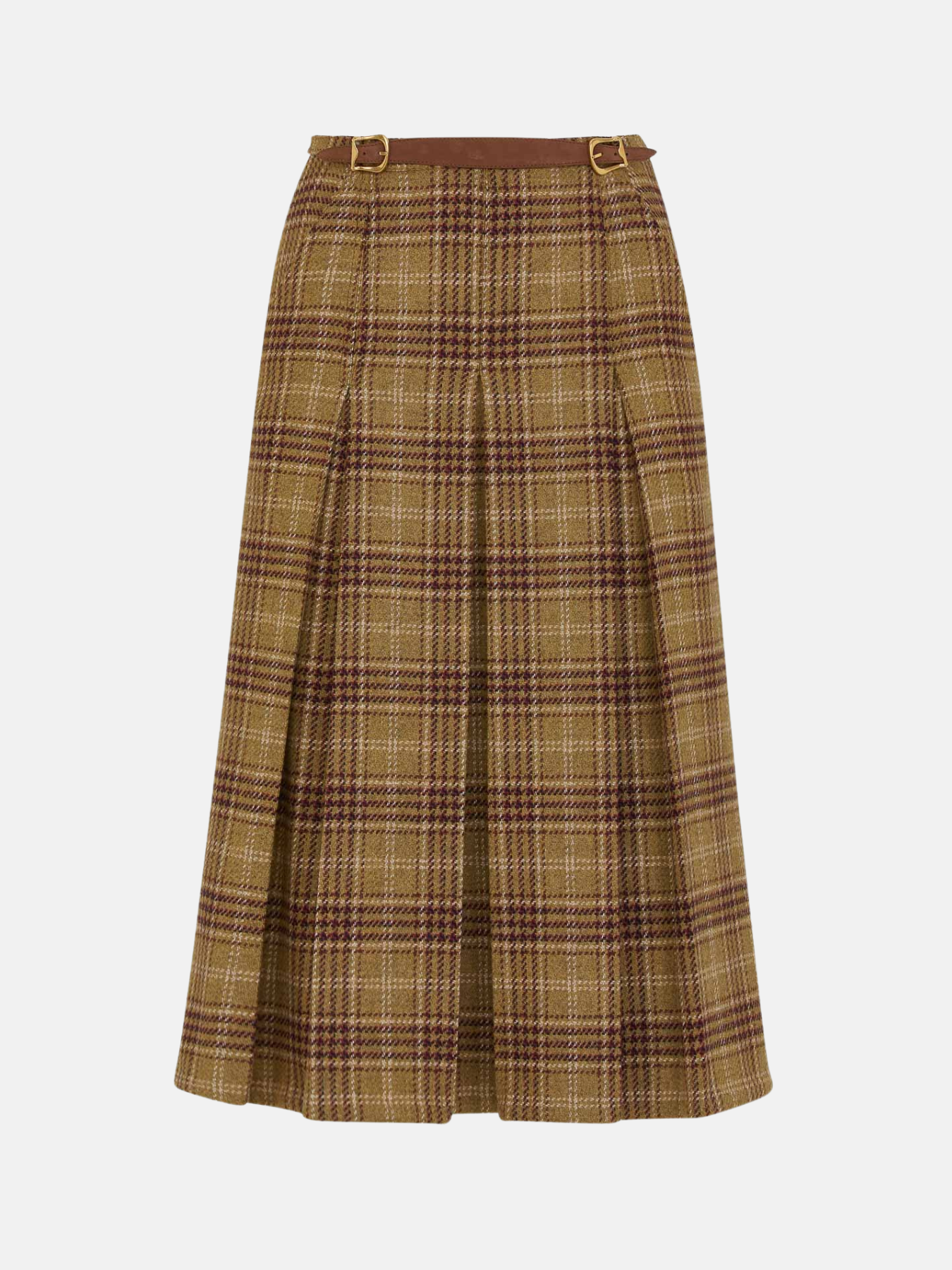 Giuliva Heritage-The Adriana Skirt - Green & Burgundy-Skirts-Boboli-Vancouver-Canada