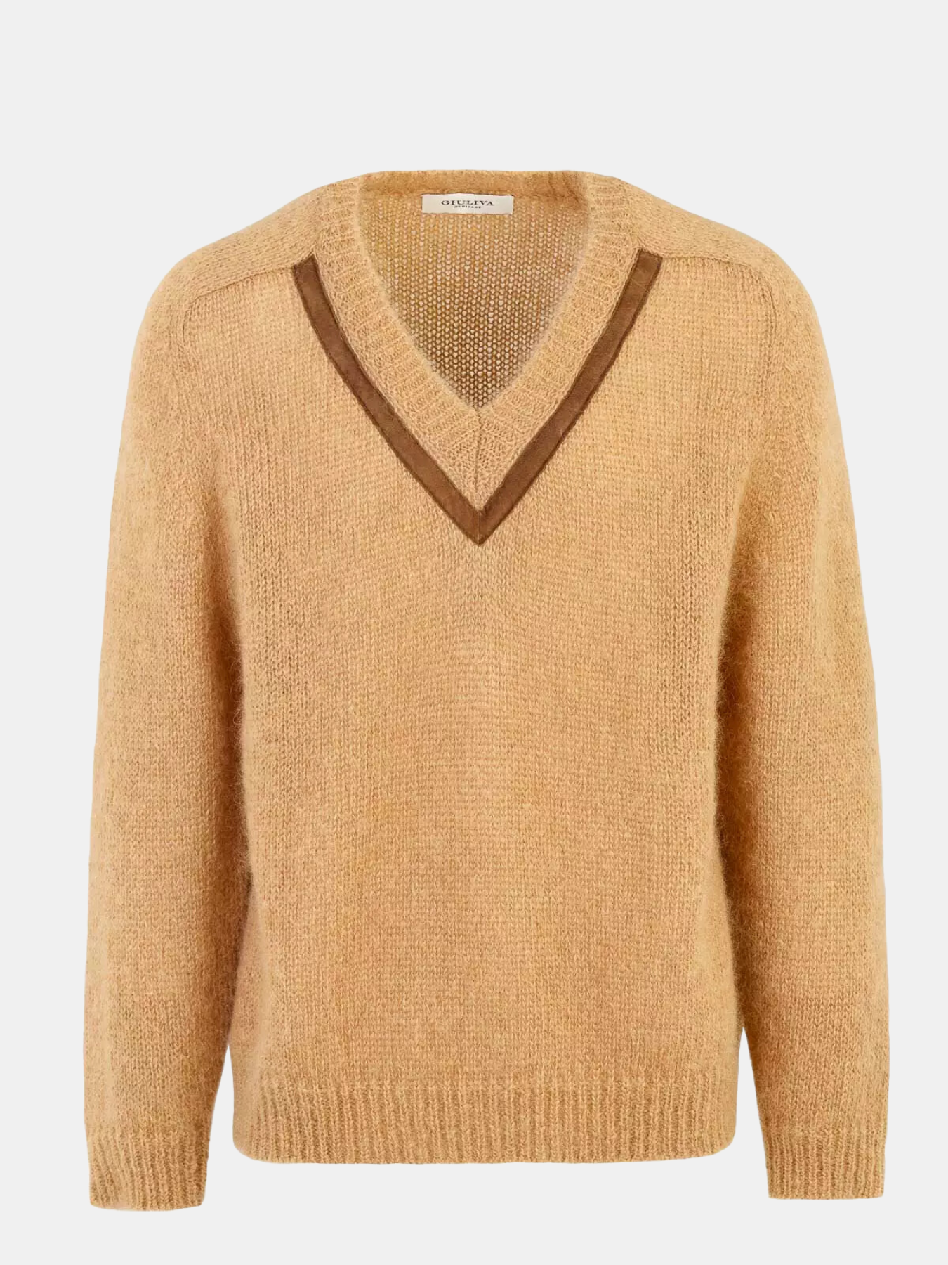 Giuliva Heritage-The Ambrogio Sweater - Camel-Sweaters-XS-Boboli-Vancouver-Canada