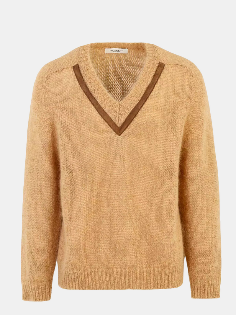 Giuliva Heritage-The Ambrogio Sweater - Camel-Sweaters-XS-Boboli-Vancouver-Canada
