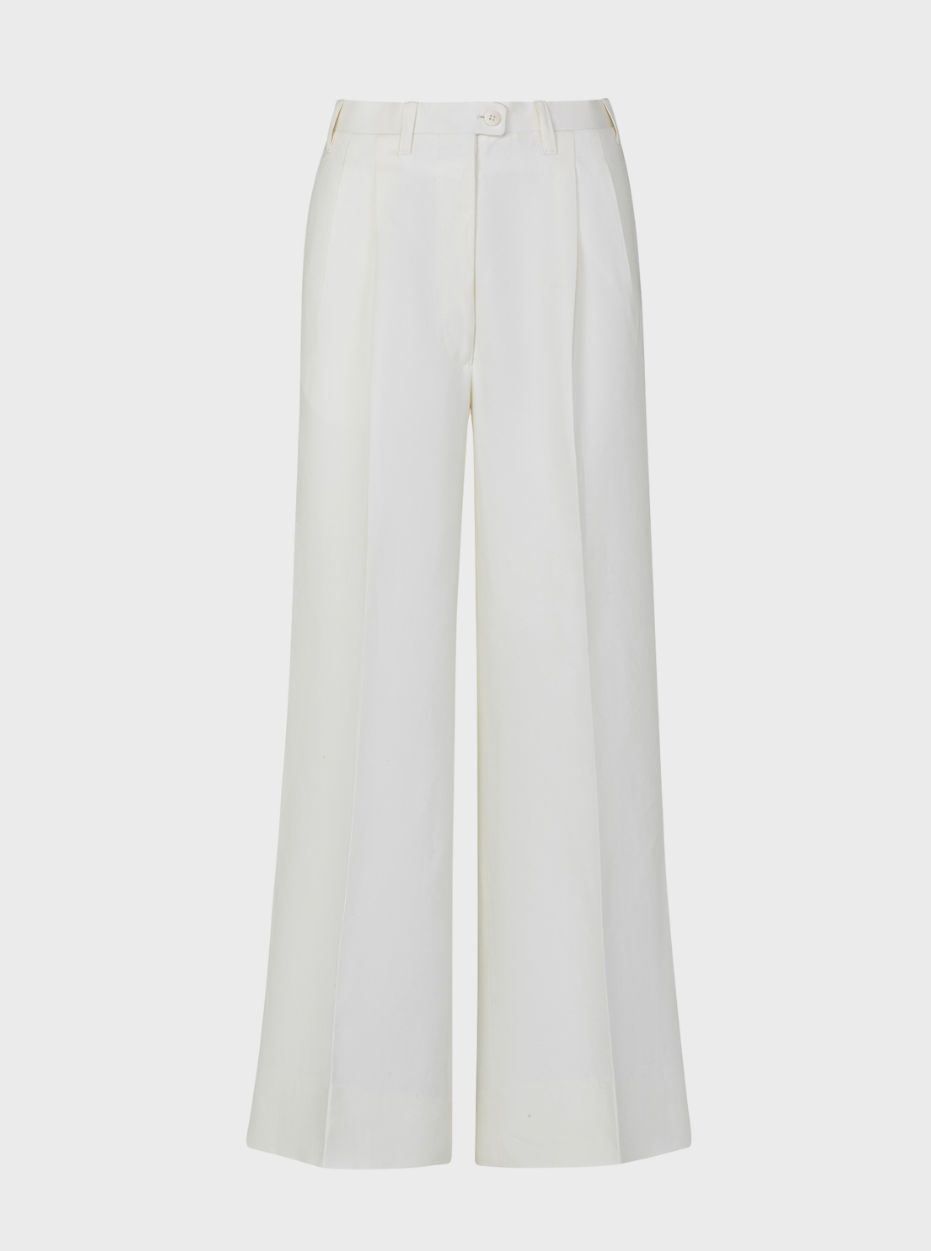 Giuliva Heritage-The Jasmine Trousers - White-Pants-Boboli-Vancouver-Canada