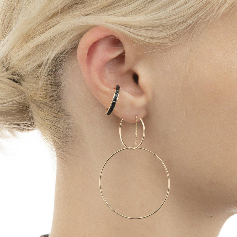 Hirotaka-Double Hoop Earring-Jewellery-One Size-Boboli-Vancouver-Canada