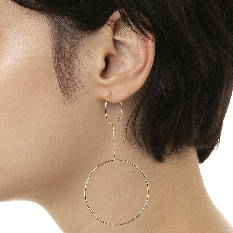 Hirotaka-Double Hoop Earring-Jewellery-One Size-Boboli-Vancouver-Canada