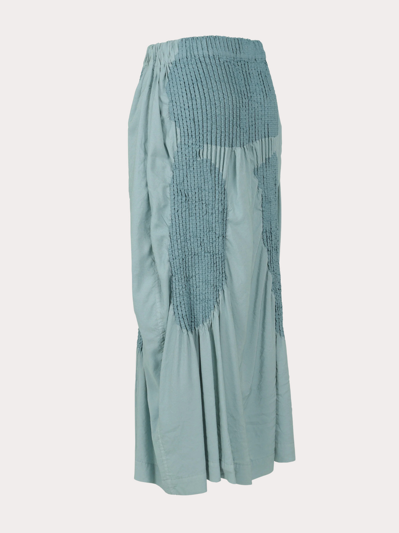 Issey Miyake-Body Imprint Skirt - Light Blue-Skirts-JP 2-Boboli-Vancouver-Canada