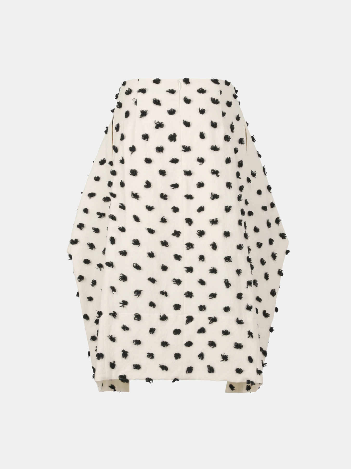 Issey Miyake-Crest Specks Skirt - White-Skirts-JP 02-Boboli-Vancouver-Canada