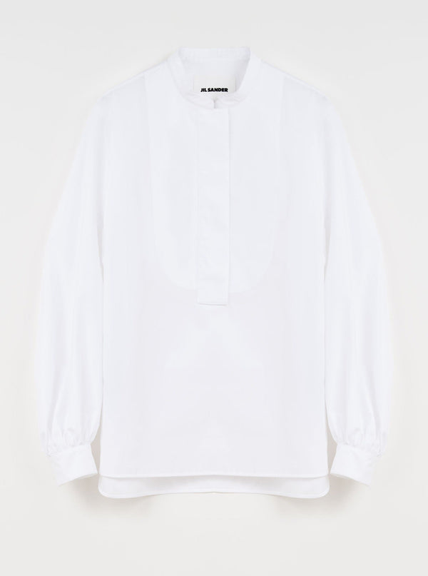 Jil Sander-Cropped Classic Shirt - White-Shirts-Boboli-Vancouver-Canada