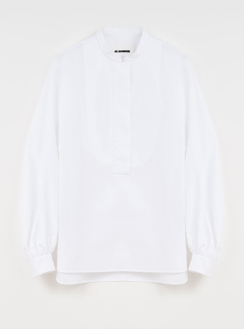 Jil Sander-Cropped Classic Shirt - White-Shirts-Boboli-Vancouver-Canada