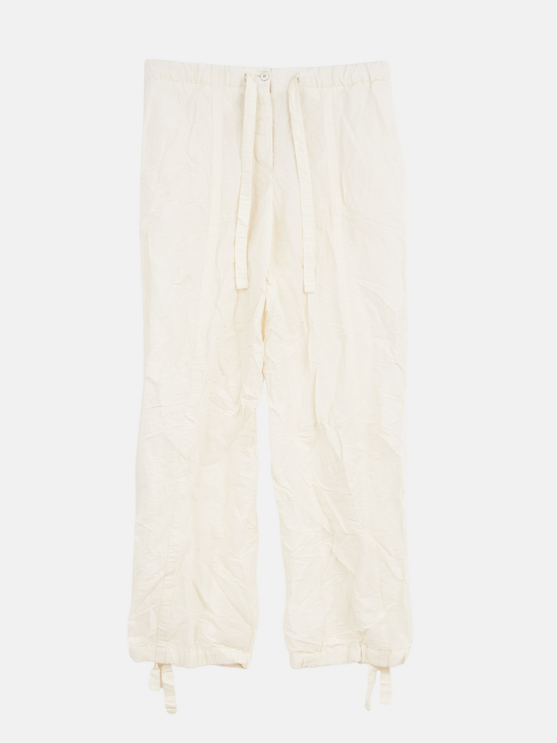 Jil Sander-Drawstring Trousers - Natural-Pants-Boboli-Vancouver-Canada