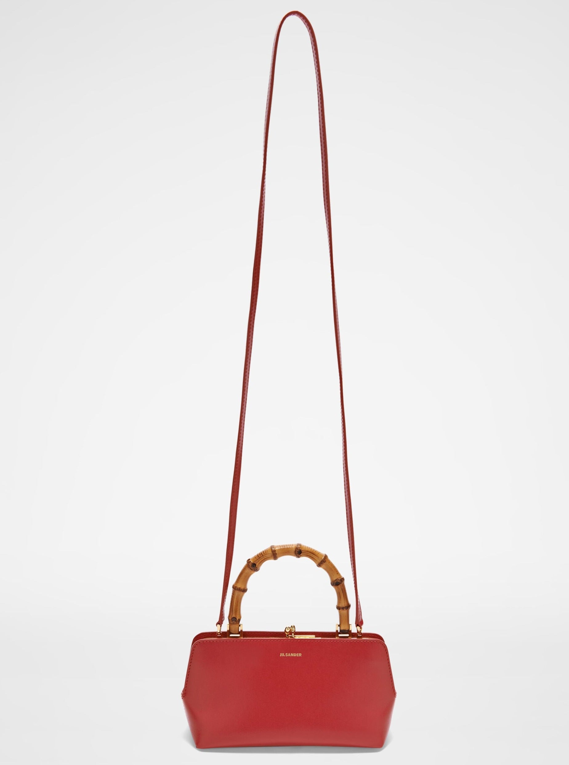 Jil Sander-Goji Bamboo Mini Bag - Venetian Red-Bags-One Size-Boboli-Vancouver-Canada