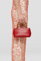 Jil Sander-Goji Bamboo Mini Bag - Venetian Red-Bags-One Size-Boboli-Vancouver-Canada