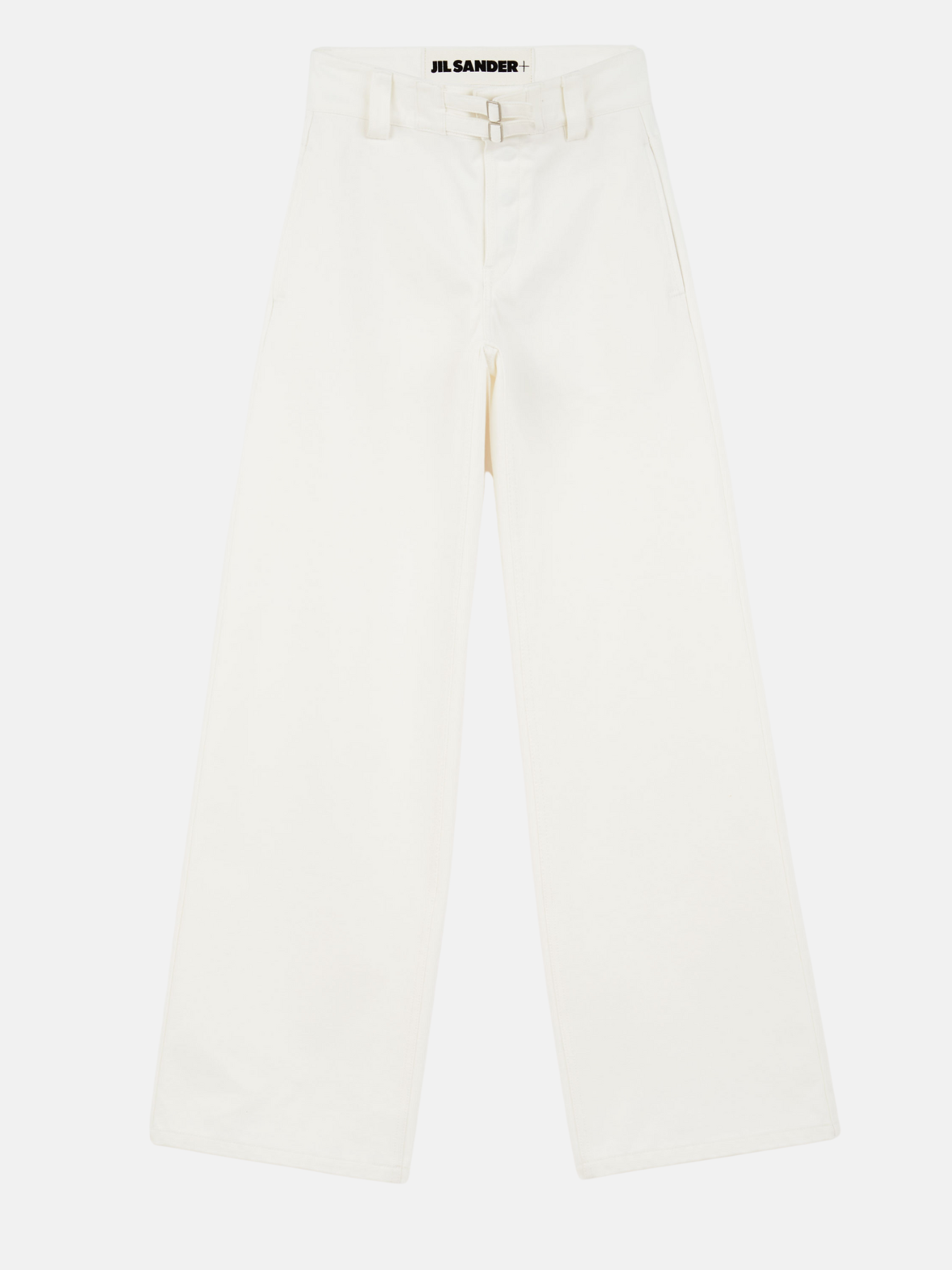 Jil Sander-High Waist Wide Leg Pant - Natural-Pants-Boboli-Vancouver-Canada