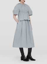 Jil Sander-Pleated Skirt - Pastel Grey-Skirts-Boboli-Vancouver-Canada