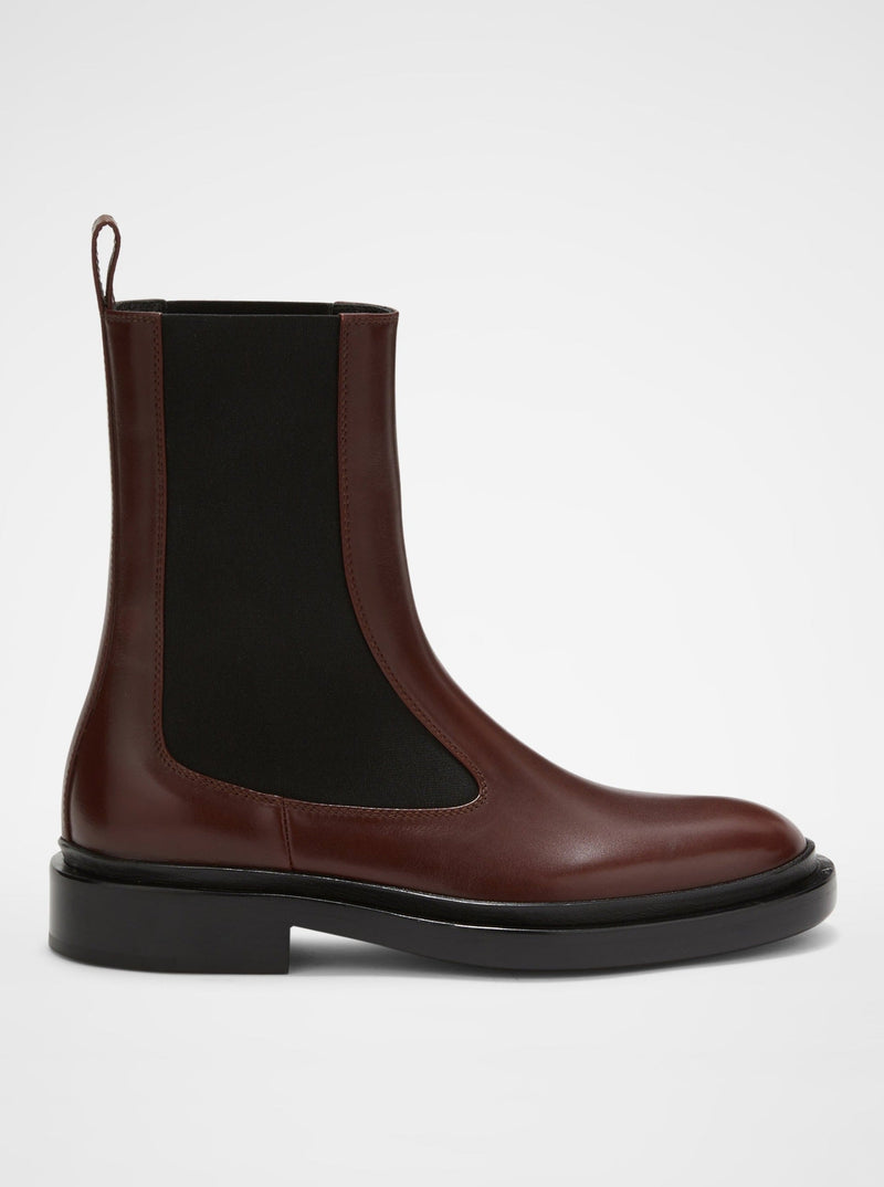 Jil Sander-Royal Mosto Ankle Boot - Red-Boots-Boboli-Vancouver-Canada