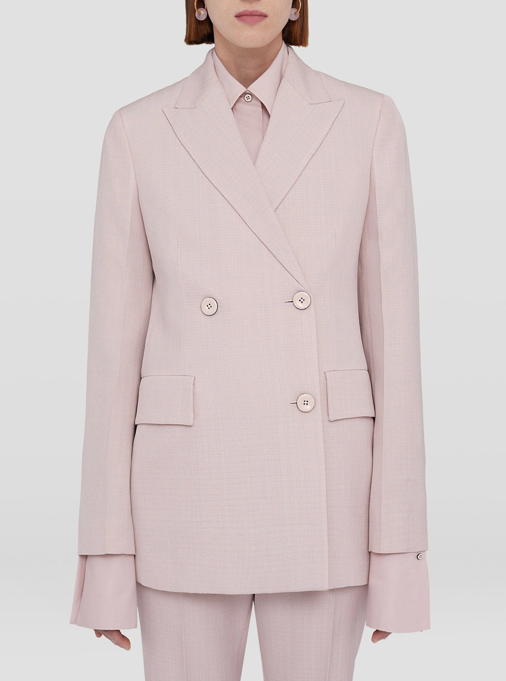 Jil Sander-Tailored Jacket - Rose-Blazers-Boboli-Vancouver-Canada