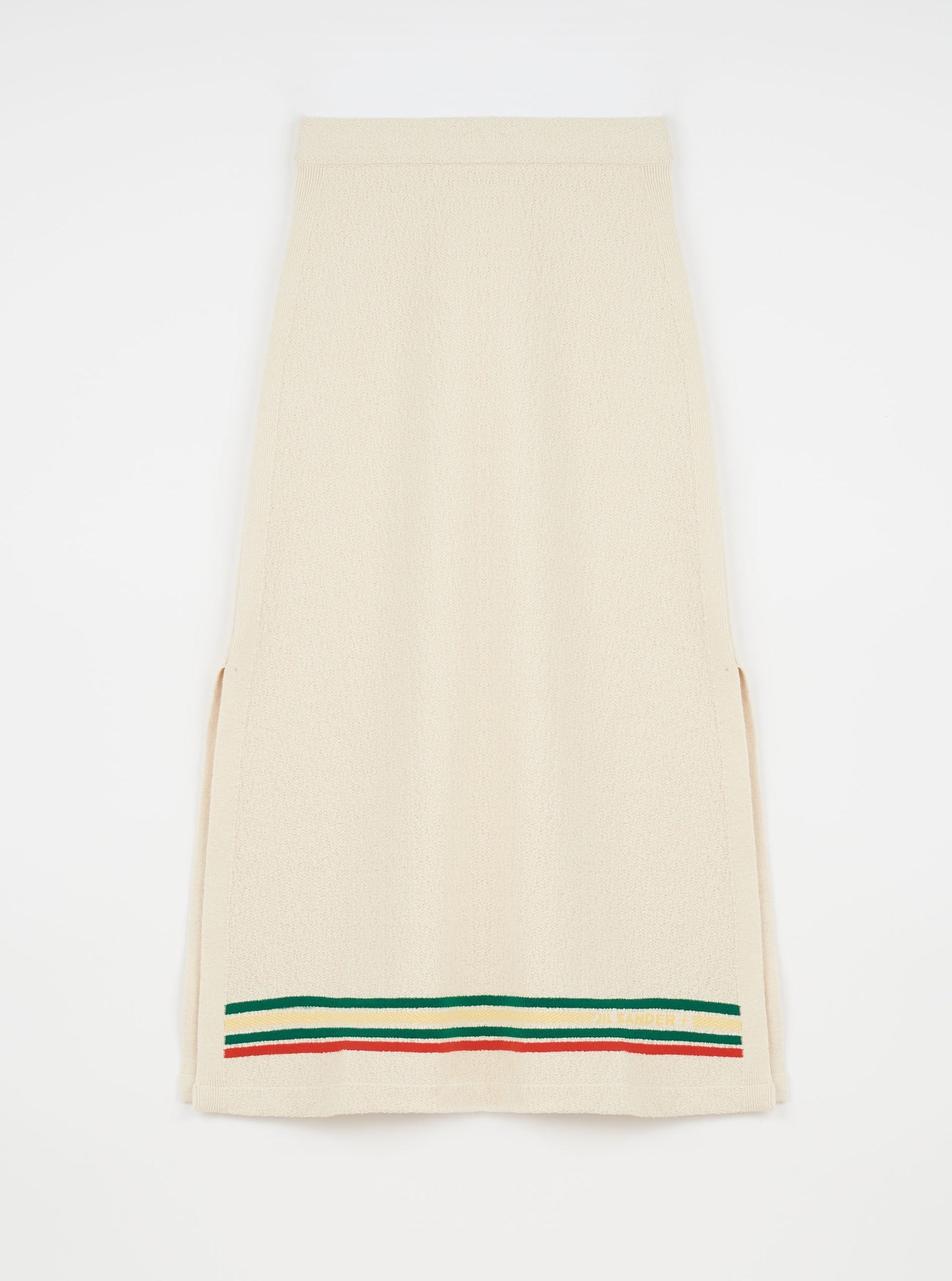 Jil Sander-Textured Cotton Knit Skirt - Antique White-Skirts-Boboli-Vancouver-Canada