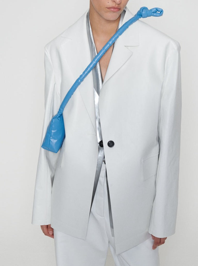 KASSL Editions-Coat Blazer Oil - White-Coats-Boboli-Vancouver-Canada