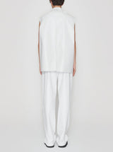 KASSL Editions-Trousers Soft Leather - White-Pants-Boboli-Vancouver-Canada
