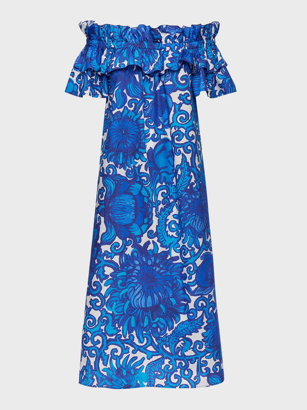 La DoubleJ-Breakfast Dress - Anemone Blue-Dresses-Boboli-Vancouver-Canada