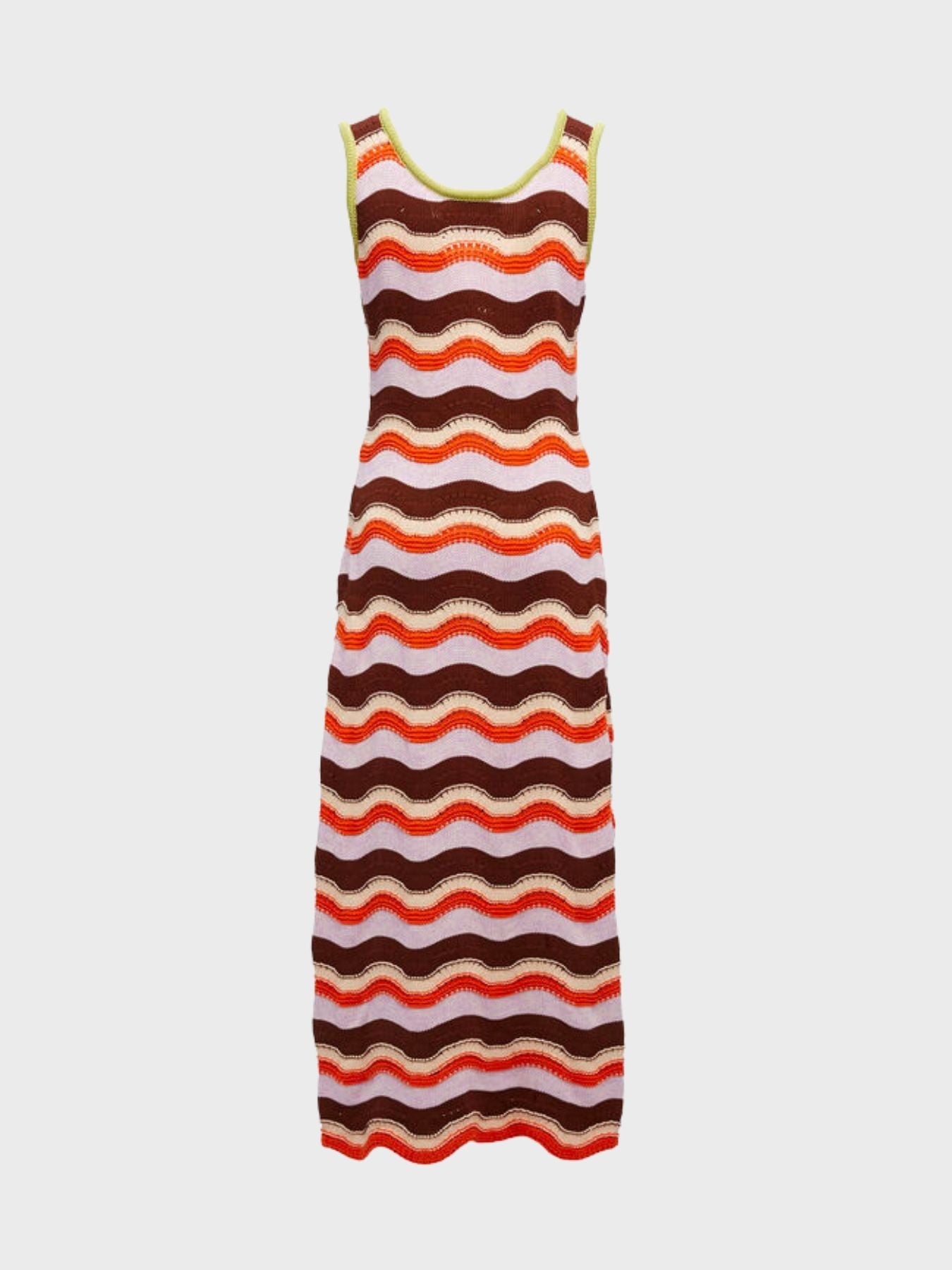 La DoubleJ-Wavy Knit Dress - Multi-Dresses-Boboli-Vancouver-Canada