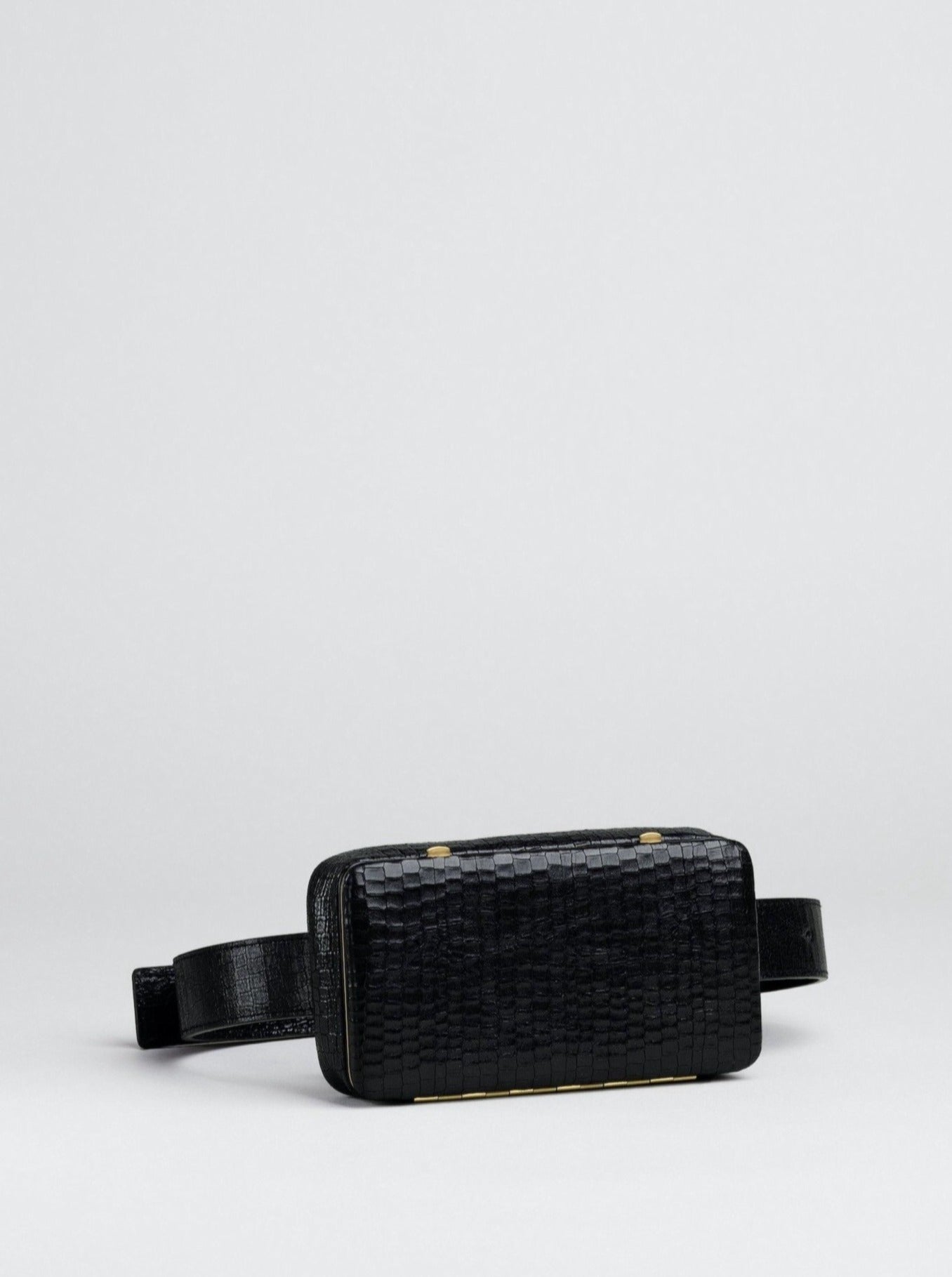 Lutz Morris-Evan Croc Cross Body & Belt Bag - Black-Bags-Boboli-Vancouver-Canada